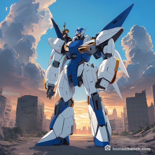 MOSS-Image Base, Anime: robot, prompt anime, seed 400