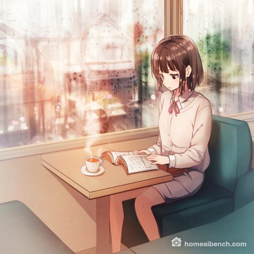 MossAD-Demo, Anime: cafe, prompt anime, seed 401