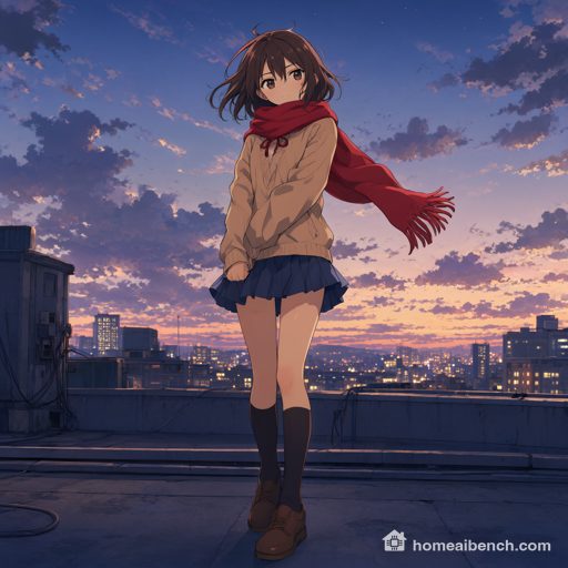 Qwen-Image 2.1, Anime, seed 300