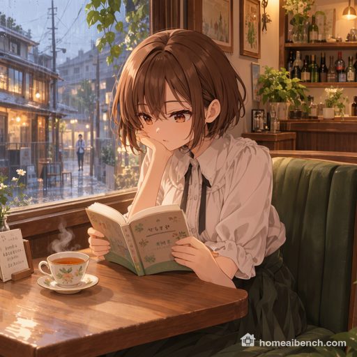 MOSS-Image SFT, Anime: cafe, prompt anime, seed 401