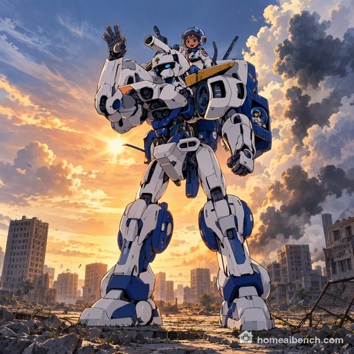 MOSS-Image SFT, Anime: robot, prompt anime, seed 401