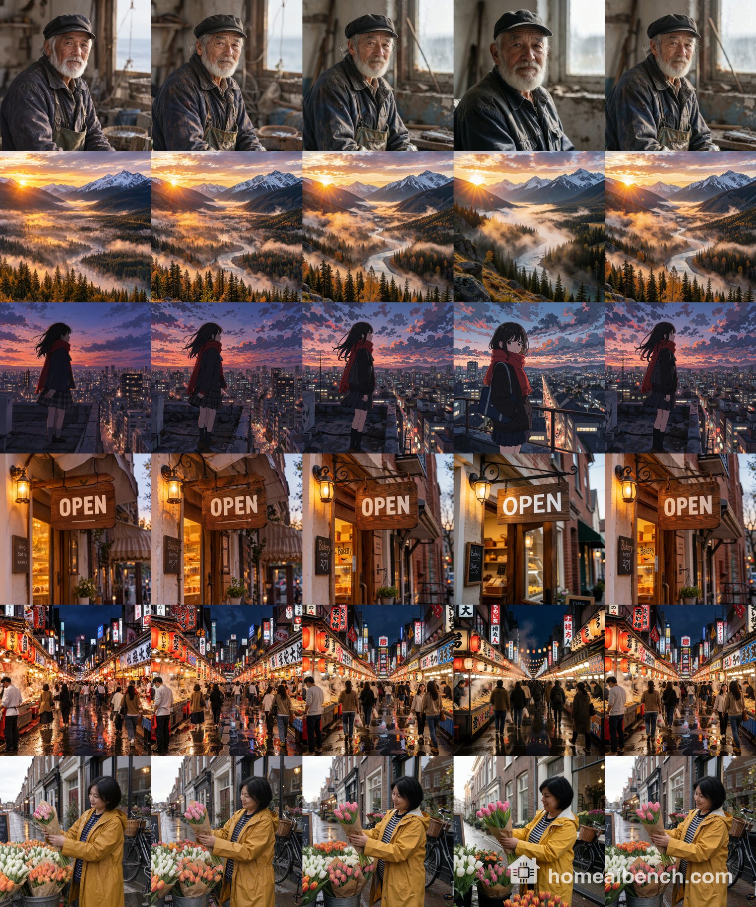 The 18 pictures this start was for, next to the MOSS pictures they started from